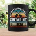 Gitarristen Born 1961 60 Geburtstag Gitarre Geschenk Papa Tassen Geschenkideen