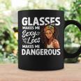Glasses Make Me Sexy Locs Make Me Dangerous Black Girl Coffee Mug Gifts ideas