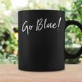 Go Blue Team Spirit Game Competition Color War Coffee Mug Gifts ideas