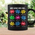 God Says You Are Bible Verses Christian Autism Awareness Coffee Mug Gifts ideas