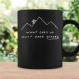What Goes Up Must Have Snacks Up Mountains Adventure Cycling Coffee Mug Gifts ideas