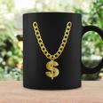 Gold Chain Necklace Dollar Sign Gangsta Coffee Mug Gifts ideas