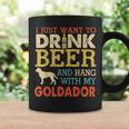 Goldador Dad Drink Beer Hang With Dog Vintage Coffee Mug Gifts ideas