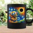 Golden Retriever Solar Eclipse 2024 Van Gogh Starry Night Coffee Mug Gifts ideas