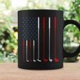 Golf Clubs American Flag Coffee Mug Gifts ideas