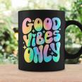 Good Vibes Only Tie Dye Groovy Retro 60S 70S Peace Love Coffee Mug Gifts ideas