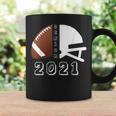 Graduate Senior Class 2021 Graduation Football Player Coffee Mug Gifts ideas
