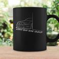 Gráfico De Coche Divertido Peeking E36 Drift Taza de café Ideas de regalos