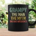 Grampy The Man The Myth The Bad Influence Father's Day Coffee Mug Gifts ideas