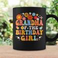 Grandma Of The Birthday Girl Groovy Themed Family Matching Coffee Mug Gifts ideas