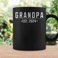 Grandpa Est 2024 First Time Grandfather Promoted Coffee Mug Gifts ideas