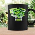 Green Tape Cassettes Classic Old School Green Color Graphic Coffee Mug Gifts ideas