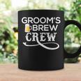 Groom's Brew Crew Groomsmen Bachelor Parties Coffee Mug Gifts ideas