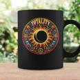 Groovy Hippy Total Solar Eclipse 2024 Totality Coffee Mug Gifts ideas