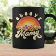 Groovy Mama Retro Rainbow Colorful Flowers Mom Coffee Mug Gifts ideas