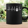 Guitarra Acústica Latido Del Corazón Guitarra Mú Cuello Taza de café Ideas de regalos