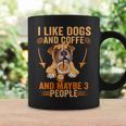 Me Gustan Los Perros Café Talez 3 Personas Divertidas Perro Sarcástico Es Cuello Taza de café Ideas de regalos