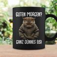 Guten Morgen Ganz Dünnes Eis- Morgenmuffel Cat Black Tassen Geschenkideen