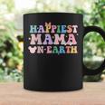 Happiest Mama On Earth Retro Groovy Mom Happy Mother's Day Coffee Mug Gifts ideas