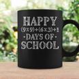 Happy 100 Days Of School Math Formula 100Th Day Teacher Coffee Mug Gifts ideas