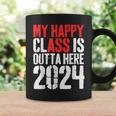 My Happy Class Is Outta Here 2024 Graduation Coffee Mug Gifts ideas