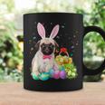 Happy Easter Cute Bunny Dog Pug Eggs Basket Coffee Mug Gifts ideas