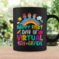 Happy First Day Of Virtual 4Th Grade Coffee Mug Gifts ideas