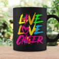 Happy Live Love Cheer Cute Girls Cheerleader Coffee Mug Gifts ideas