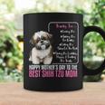 Happy Mother's Day To The Best Shih Tzu Mom Shih Tzu Mommy Coffee Mug Gifts ideas