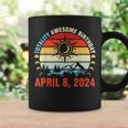 Happy Totality Solar Eclipse Awesome Birthday April 8 2024 Coffee Mug Gifts ideas