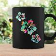 Hawaii Hibiscus Flower Hawaiian Surfer Style Vintage Floral Coffee Mug Gifts ideas