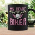 My Heart Belongs To A Biker Motorcycle Motorbike Girls Coffee Mug Gifts ideas