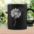 Heart Disease Awareness Month Sunflower Ribbon Coffee Mug Gifts ideas