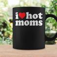 I Heart Hot Moms I Love Hot Moms Distressed Retro Vintage Coffee Mug Gifts ideas