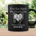 Heart Oscar Wilde Irish Poet Author Never Love Valentine Mom Coffee Mug Gifts ideas