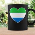 I Heart Sierra Leone Fun Sierra Leonean Flag Heart Coffee Mug Gifts ideas