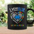 Heart I Wear Blue For My Brother Autism Awareness Month Coffee Mug Gifts ideas