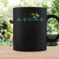Heartbeat Palm Tree Retro Tropical Beach Island Trees Coffee Mug Gifts ideas