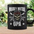 Heavy Metal Grandpa Grossvater Bester Metal Grandpa Tassen Geschenkideen