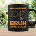 Hello Darkness Bruh Cat Lover Solar Eclipse April 08 2024 Coffee Mug Gifts ideas