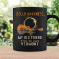 Hello Darkness My Old Friend Total Eclipse 2024 Vermont Coffee Mug Gifts ideas