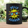Hello Summer Happy Sun Coffee Mug Gifts ideas