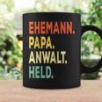 Herren Ehemann Papa Anwalt Held Retro-Jahrgangatertag Tassen Geschenkideen