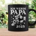 Herren Ich Werde Papa 2025 Baby Ankündigung Papa 2025 Tassen Geschenkideen