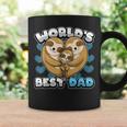 Herrenatertag World's Best Dad Niedlicher Faultier Papa Herz Familie Tassen Geschenkideen