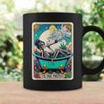 The High Pries-Tess Tarot Card 420 Cannabis Witchy Skeleton Coffee Mug Gifts ideas