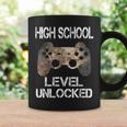 High School Level Unlocked Video Gamer First Day Of School Coffee Mug Gifts ideas