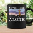 Never Hike Alone Vizsla Dog Hiking Coffee Mug Gifts ideas