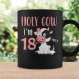Holy Cow I'm 18 Cow Girl Birthday 18 Years Old Coffee Mug Gifts ideas