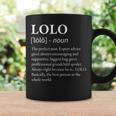 Hombre Lolo Definition Divertido Abuelo Taza de café Ideas de regalos